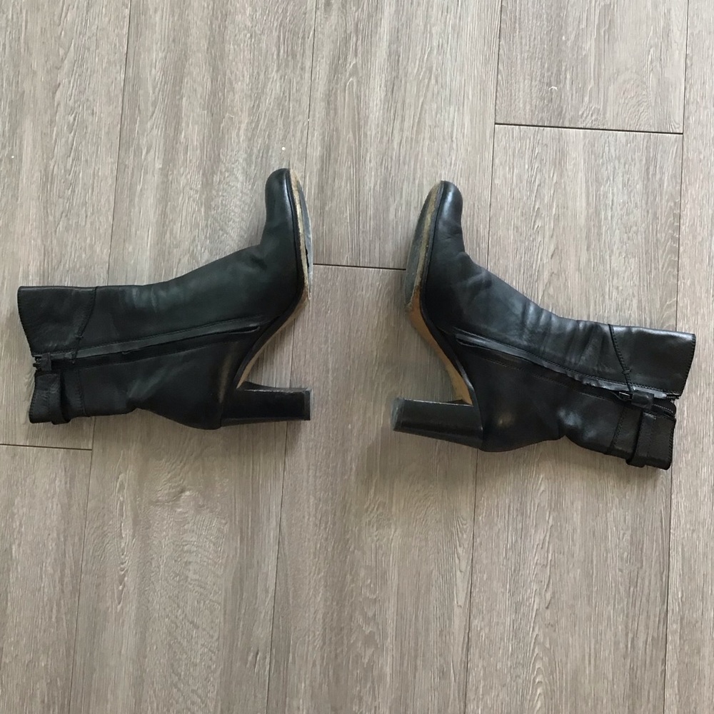Costume National black leather boots Size 37.5